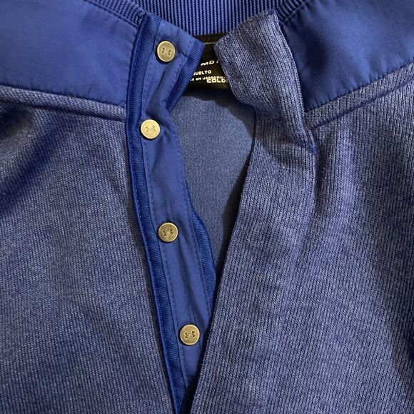 Men’s Medium Under Armour Golf X Storm Cold Gear Blue Pullover - Picture 12 of 13
